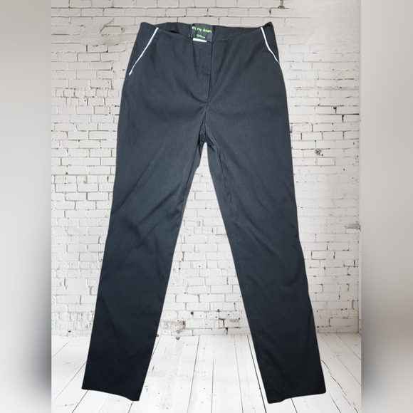 Les Copains “It’s My Dream” Women’s Pants Size 40 – Black, Made in Italy - Picture 1 of 7
